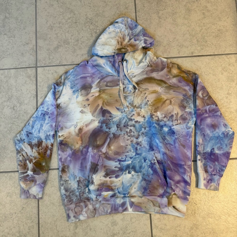Hand Dyed Ice Dye Hoodie